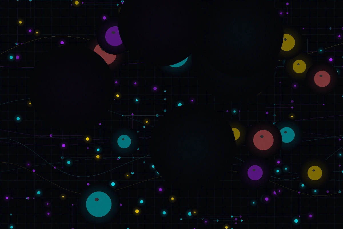 DB彩票量子数据中心渲染图——服务器机柜发出幽蓝光芒数据流交织成网络